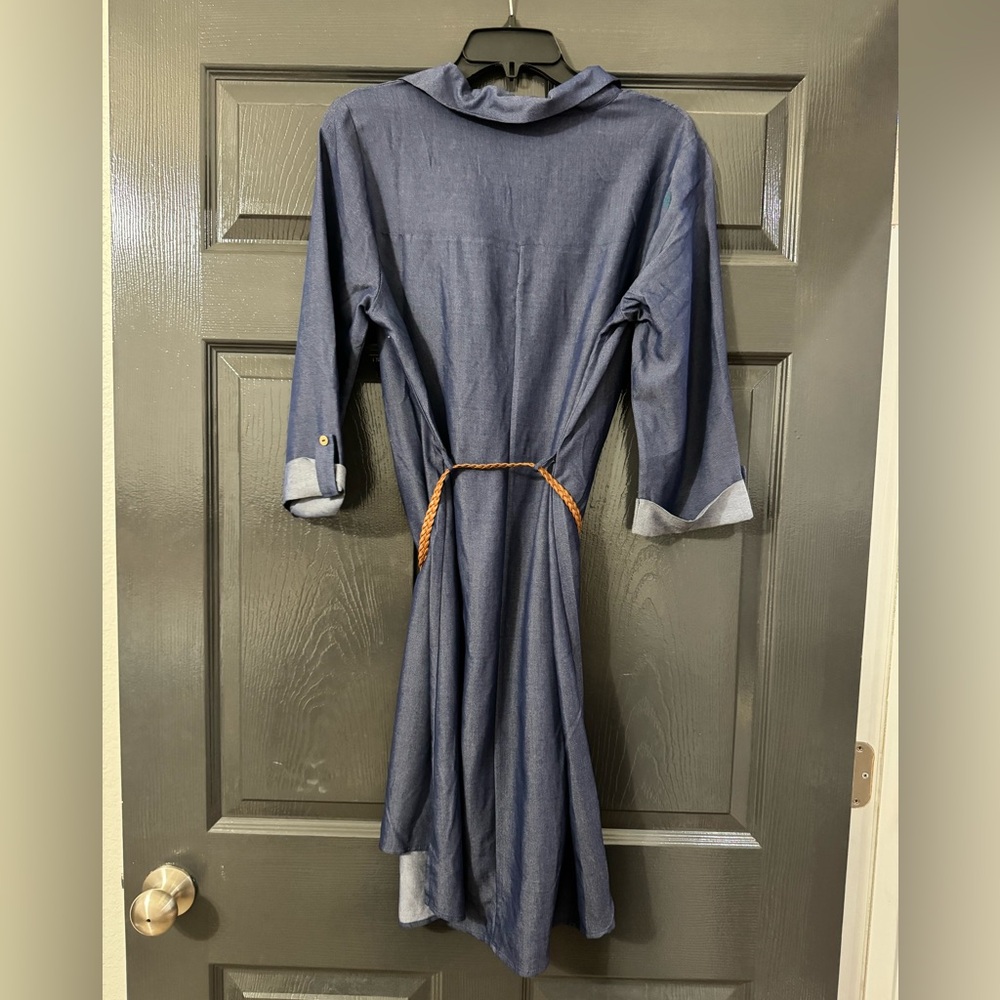 Faux Denim Dress - Picture 2 of 2